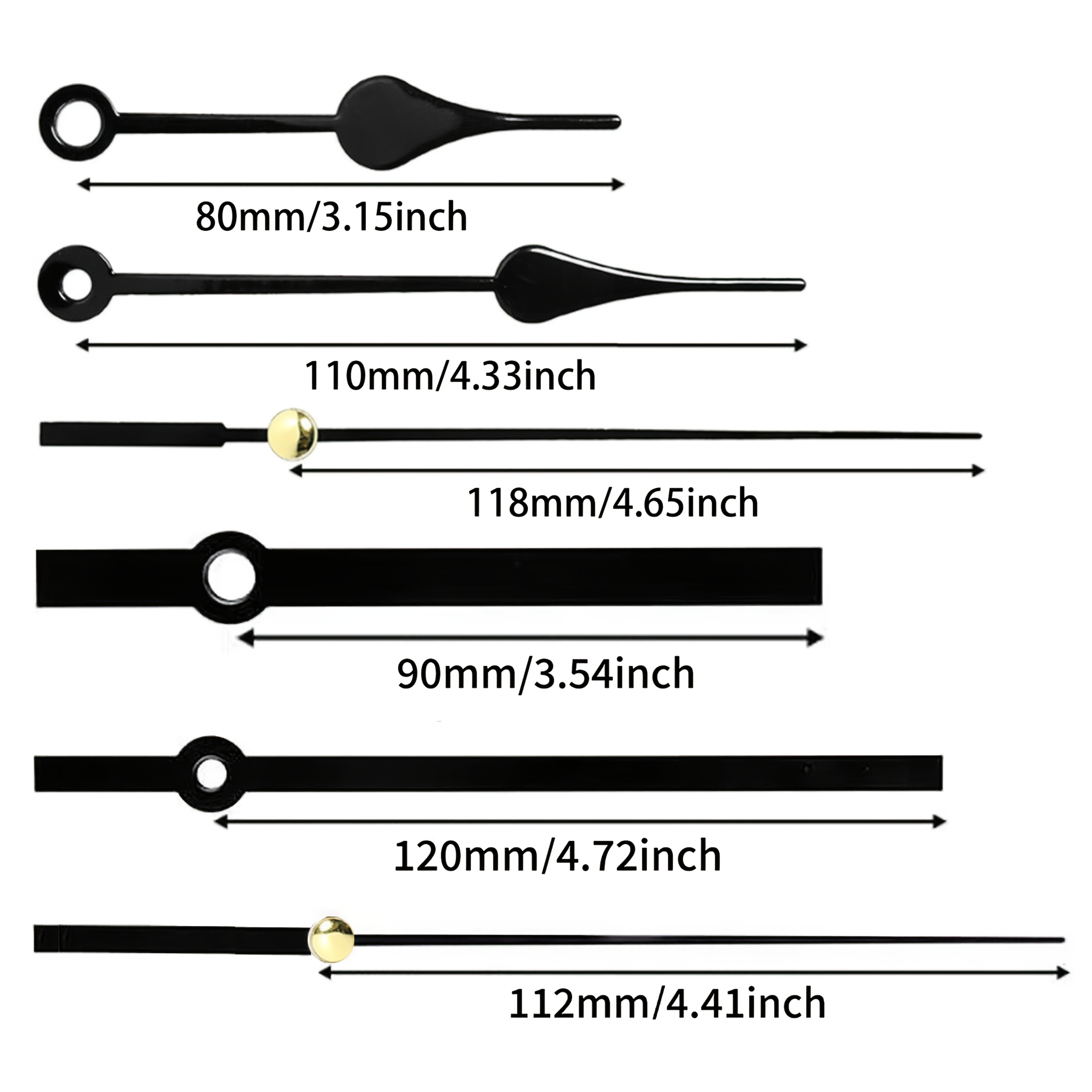 Tylus kvarcinis mechanizmo atsarginis komplektas su trimis velenų ilgesiais: 20 mm, 23 mm ir 28 mm. Komplekte yra du laikrodžio rodyklių poros, tinkančios remonto dalims ir kūrybiniams projektams, puikiai tinka stilingiems sieniniams laikrodžiams ir kaip dovanos.