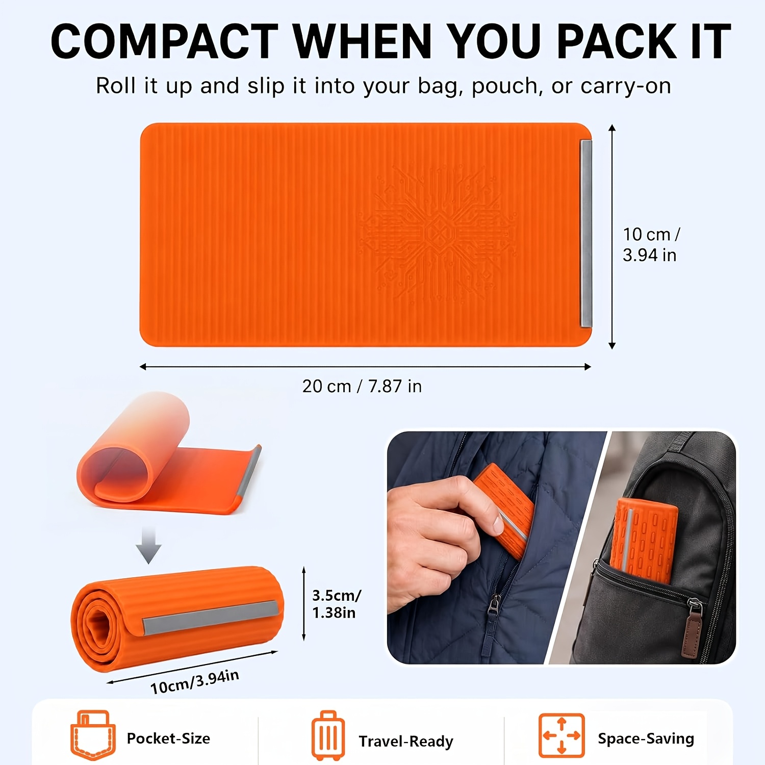 a newly designed foldable stand that   shaped featuring an inner aluminum sheet and silicone material for flexible support and bending it serves multiple purposes perfectly compatible with phones tablets and laptops Product details 7