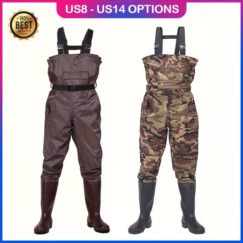 full-outfit waders with boots - waterproof nylon/pvc  display picture 2