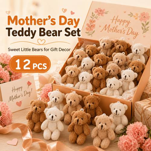 mini plush teddy bear charms 3 color stuffed bear pendants cute small stuffed animal for backpacks keychains mothers day gift graduation gift outdoor party camping decor