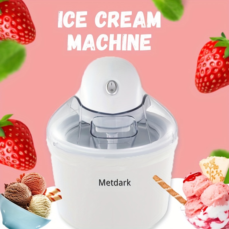 

Bl-1200 1.5 Qt Freezer Bowl Automatic Diy Easy Homemade Electric Ice Cream Maker, Ingredient Chute, On/off Switch, No Salt Needed, Creamy Ice Cream, Gelato, Yogurt, Sorbet, Recipe Book