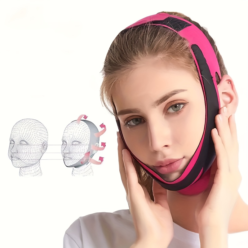 

Enhancing Face Slimming Belt - Sculpting And Lifting Polyester Facial Beauty Tightening Band For Chin Lifting And Contour Shaping - Firming, Smoothing, And Facial Features For A More Jawline