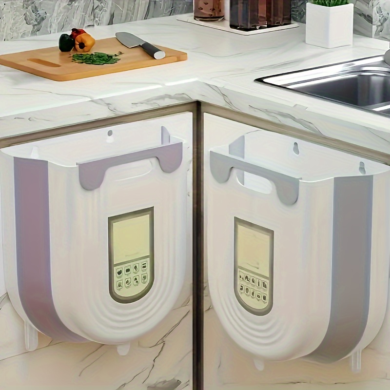 

Wall-mounted Kitchen Bin: Foldable, No-electricity, And Space-saving Design