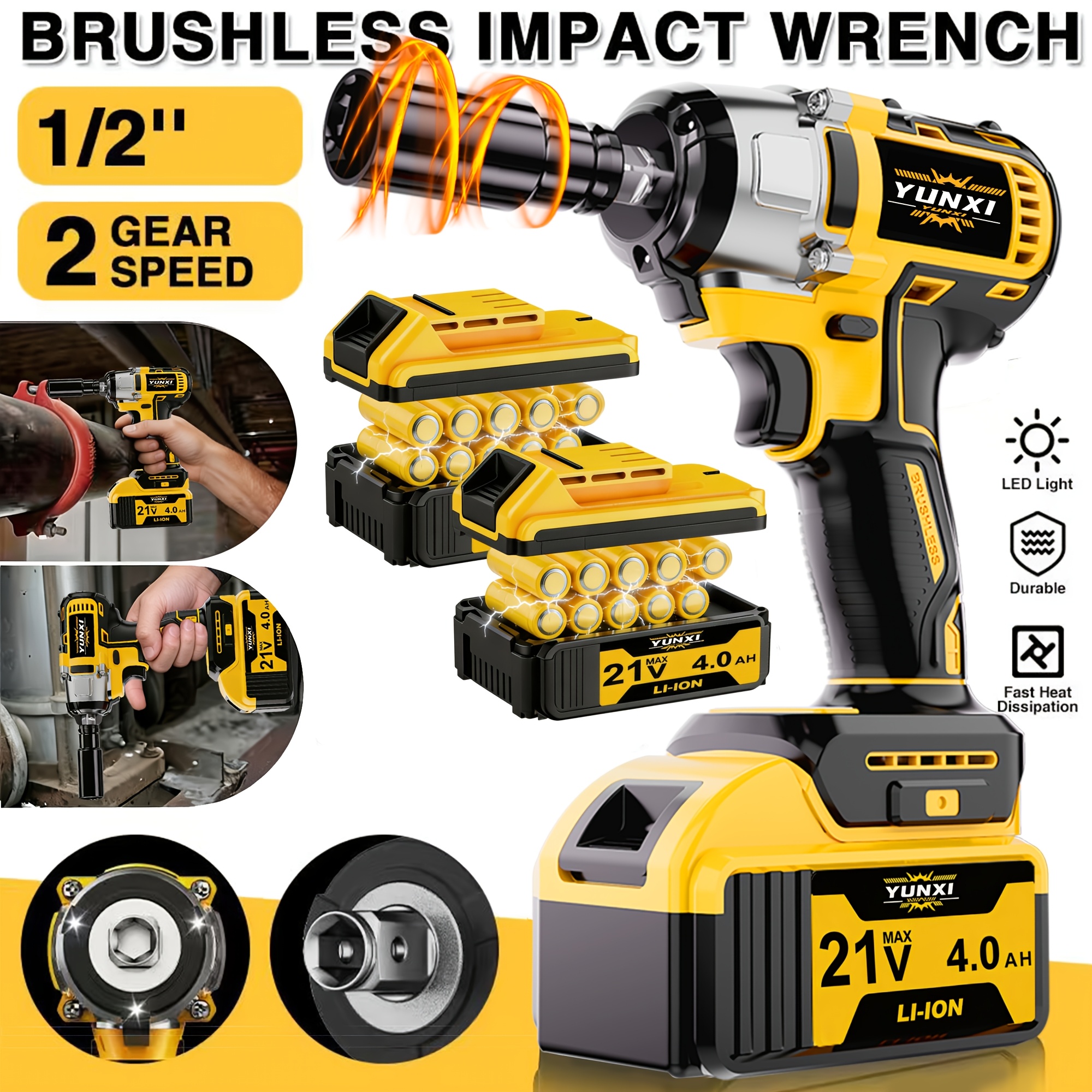 Portable Handheld Wireless Lithium Battery Wrench