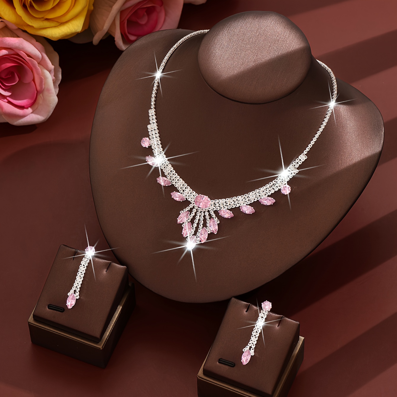 rose gold jewelry with red dress A powerful combination of Celtic elements Rose Gold Jewelry Pendant in