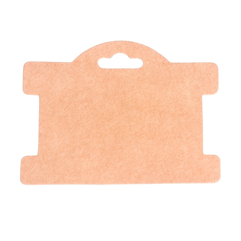 Image of 50pack High Quality Natrual Brown Bracelet Headbend Wrapping Card, Jewely Diy Display Card, Rubber Band Display Card, Jewelry Tag
