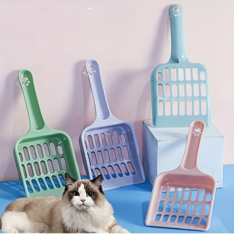 

1pc Pelle À Crottes Pour Animaux de Compagnie, En Plastique Et Portable, Pelle À Litière Pour Chat, Pelle À Litière Pour Bac À Litière, Fournitures de Nettoyage Pour Animaux de Compagnie