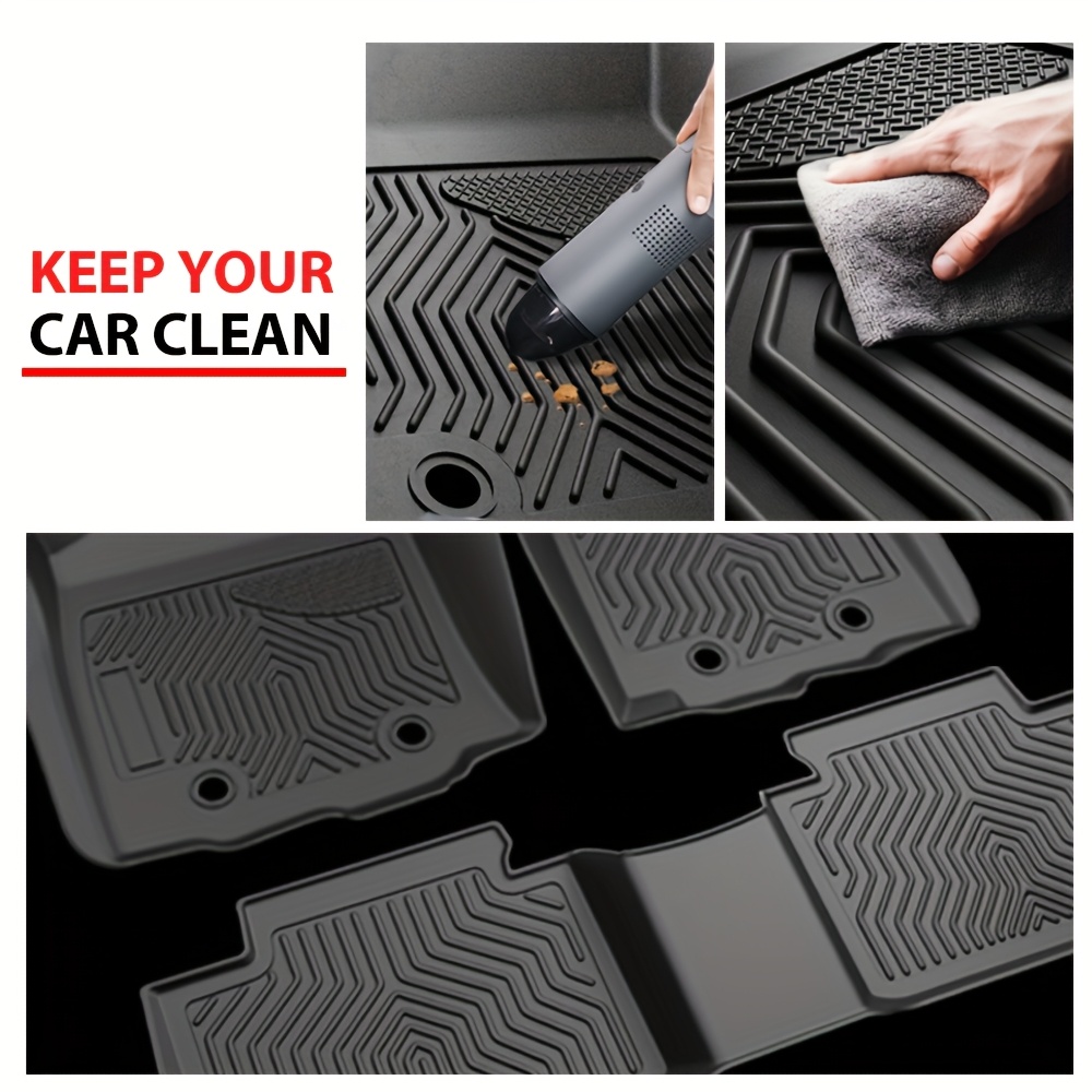 EWAY All-Weather TPE Floor Mats & Cargo Liner For Honda CR-V 2017-2022 – Black, 3D Molded, 4-Piece Set