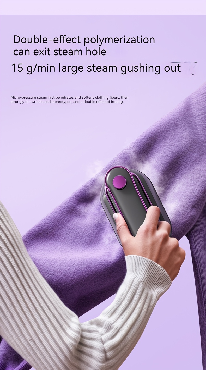 1000w steam electric iron 60ml garment steamer high power handheld garment steamer fast heating compact folding travel iron eu plug Product details 3