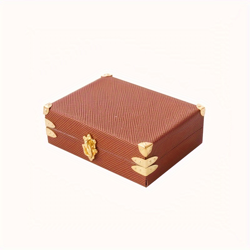 Miniaturized Model To Store Leather Cases Retro Boxes