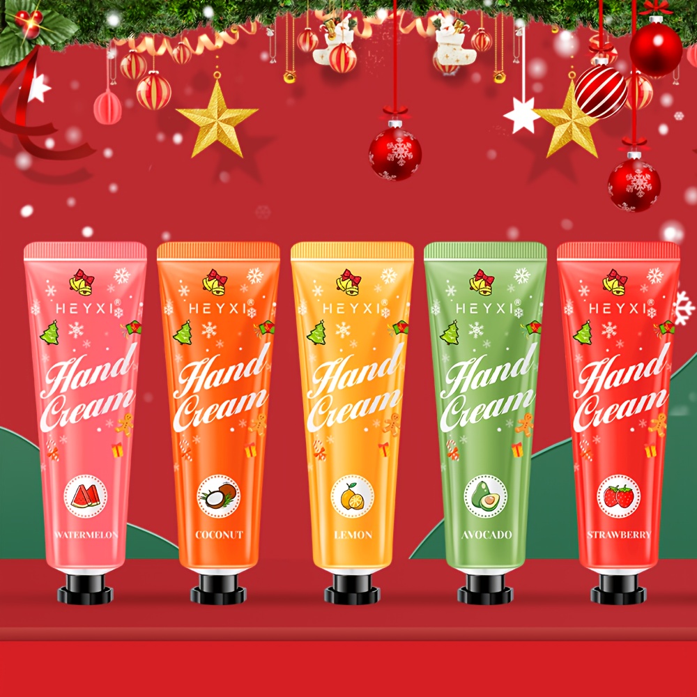 Hand Cream in Packs of 1, 5, or 10, Featuring a Fruity Designed to Dry Hands and Care for the Body. It Has a Festive Look, Travel, and a Great Hand Moisturizer - Beauty & Health