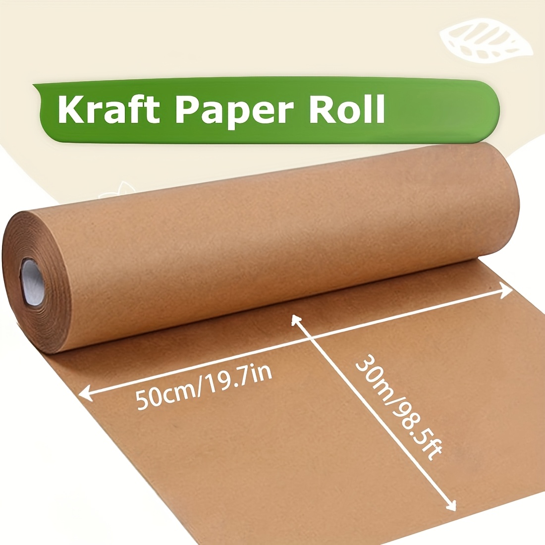 30m Long/roll Wrapping Paper - Ultra-long 30m X 49.9cm, Suitable For Moving, Shipping, Crafts, Gift Wrapping - For Boxes, Packages, Party Decor, Moving Supplies, Easy Design, Reliable Material