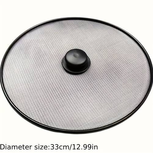 splatter guard cover heat resistant mesh lid for inch pots preventing splatter and smoke keeping ideal for healthy cooking kitchen essential durable mesh cover