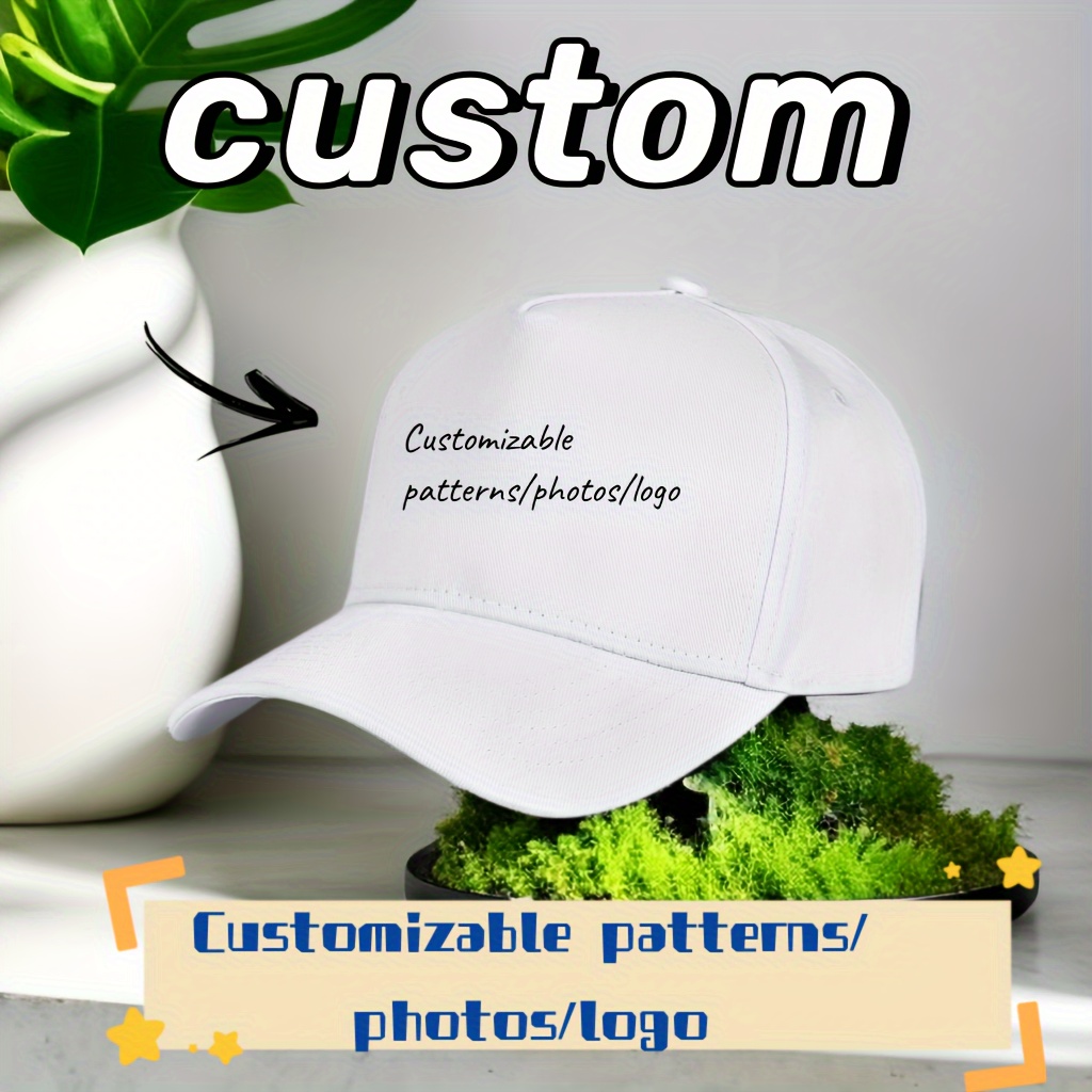 Customized Bucket Hat Custom Hat for Men Women Personalized Fishing Hat  Black Custom Hat Add Your Logo Picture Text Name at  Women's Clothing  store