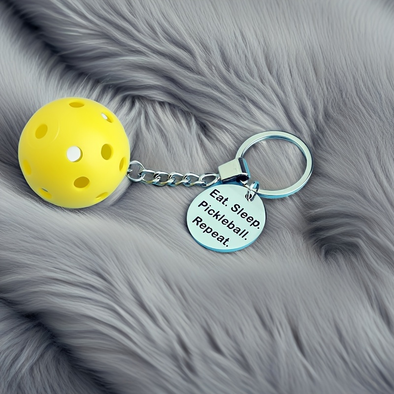 Personalized Pickle Ball Keychain