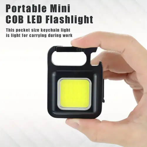 Mini Torcia LED Ultra Luminosa Da Portachiavi – 5 LED, Batterie Incluse (King Of Flash)