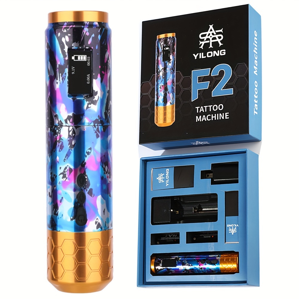 

Wireless Tattoo Pen Rechargeable Battery Removable Tattoo Pmu Machine Digital Screen Display Rotary Tattoo Pen