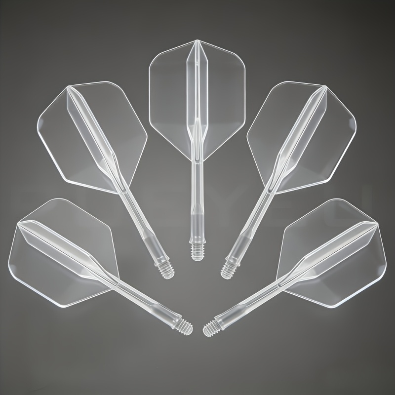 E-shop 5-teilig 2BA -Drop Integrierte Dart Standardkopf, Neuestes Modell 70% Transparente Darts, mit Integrierten Flügeln, -Drop Langlebiger L-förmiger