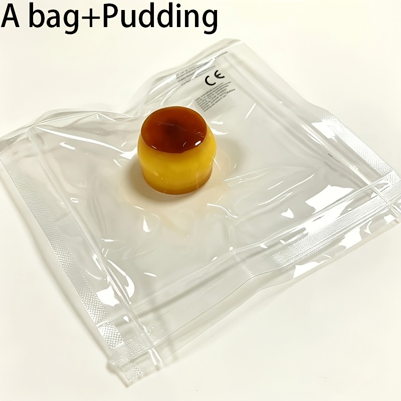 1pc Pop Fidget Caramel Pudding Stress Ball, Cute Lifelike Food Squeeze Toy, Realistic Dessert Shaped Squish Toy, Ideal Birthday & Holiday Gifts For Christmas, Halloween, Easter, Random Color