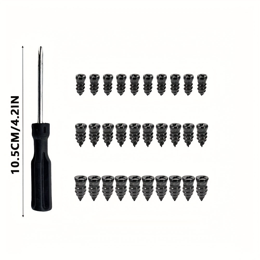 E-shop 31/85-teiliges Reifenreparaturset, mit Reifenreparaturnägeln und Stahl-Schraubendreher für Auto, Motorrad, SUV, LKW, Van, Wohnmobil, ATV/Buggy -