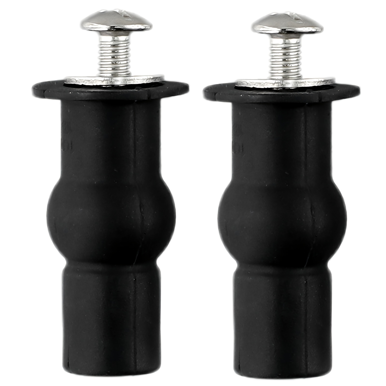 2pcs Universal Rubber Toilet Seat Cover Accessories, Stainless Steel Expansion Bolts with Caps Set for Easy Installation