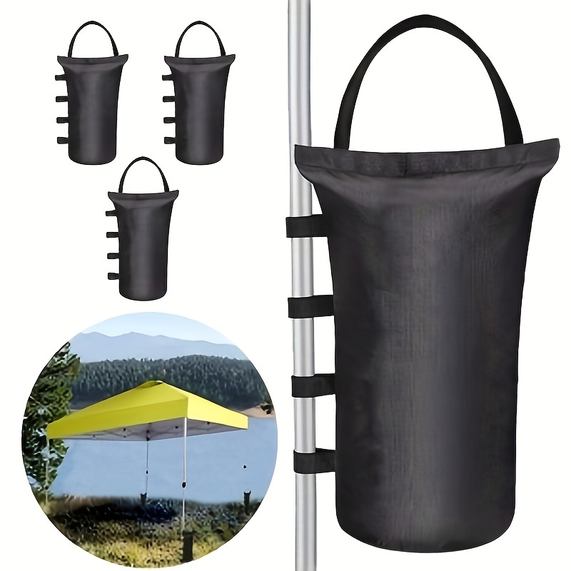 

4pcs Heavy Duty Outdoor Pop Up Canopy Tent Single Weight Sand Bag Anchor Kit, For Outdoor Curtains, Sun Shade, Ladders, Sand Bags Without Sand
