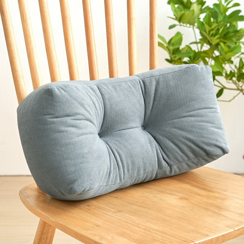 TEMU 1pc Gorgeous Lumbar Pillow For Napping, Student Backrest Cushion, Chair Cushion, Office Sleeping Pillow