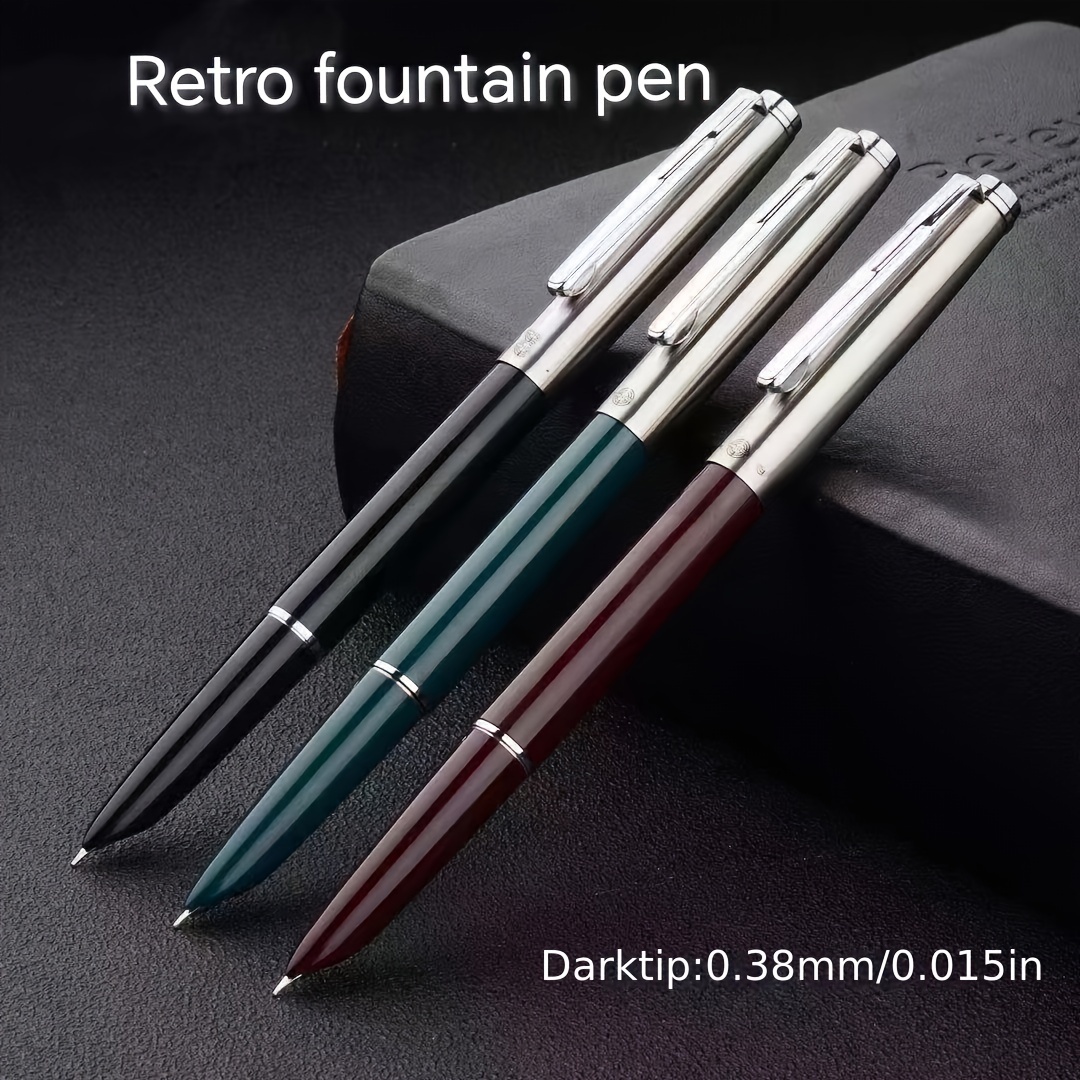 

1pc Classic Retro Squeeze Ink Traditional Hard Pen Art Calligraphy Practice Pen Durable Pen (no Ink Inside The Pen)