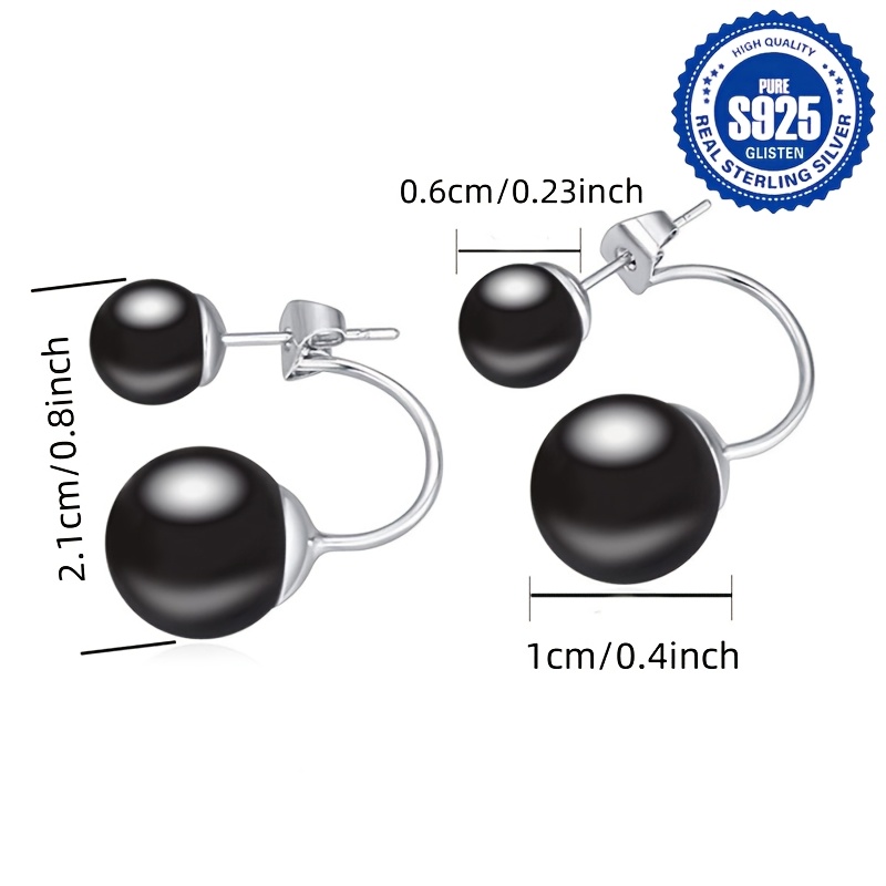 Bohemian Style Agate Bead Earrings, 925 Sterling Silver, Low Allergy, 4.2g