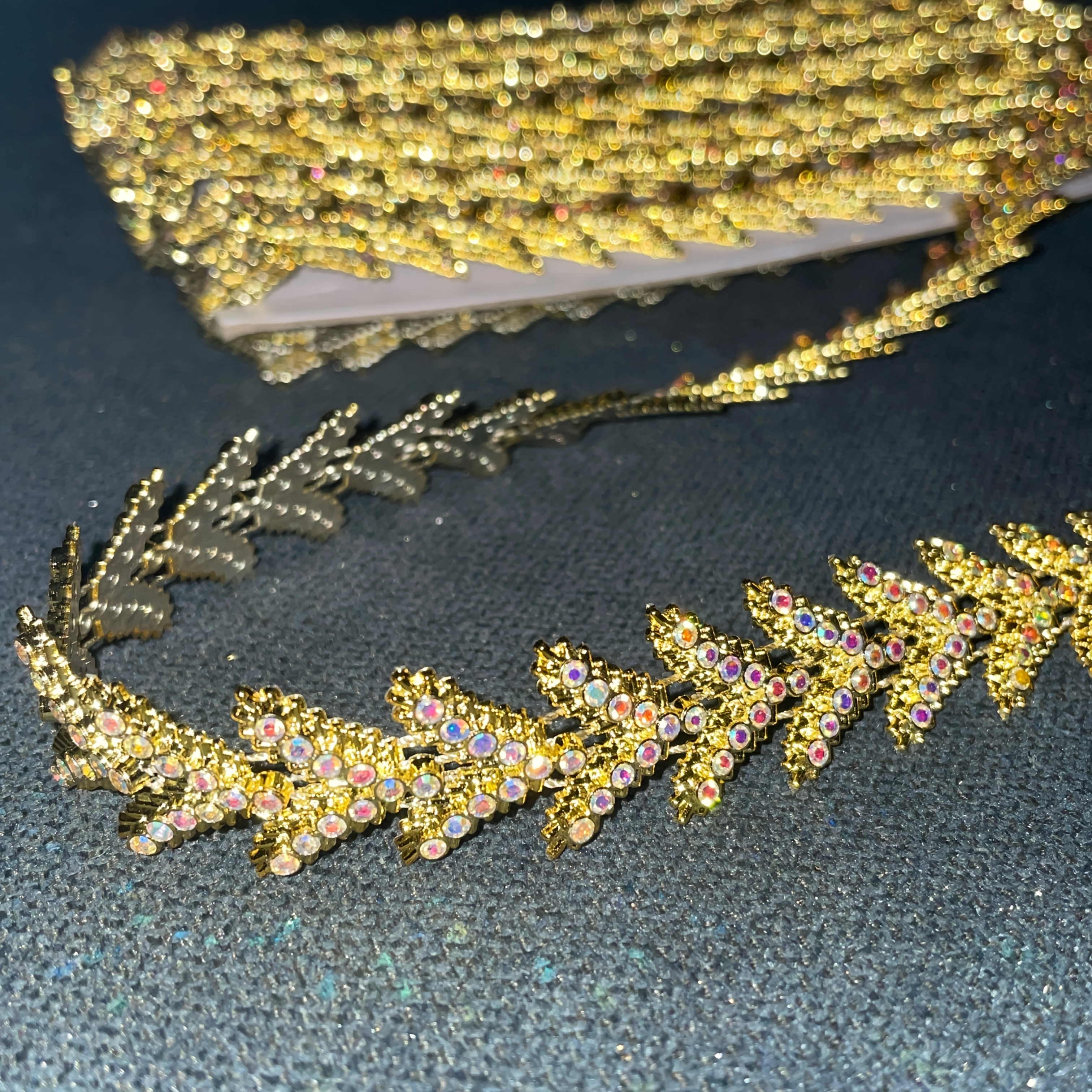 Rhinestone Sewing Decorative Strip for Embellishments