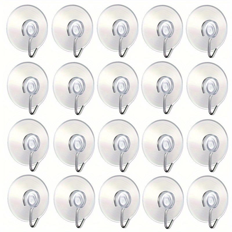 

30pcs Small Transparent Suction Cup Hooks, Multifunctional Traceless Hanging Storage Hooks For Window, Glass Door, Bathroom Shower Wall, Kitchen Walls