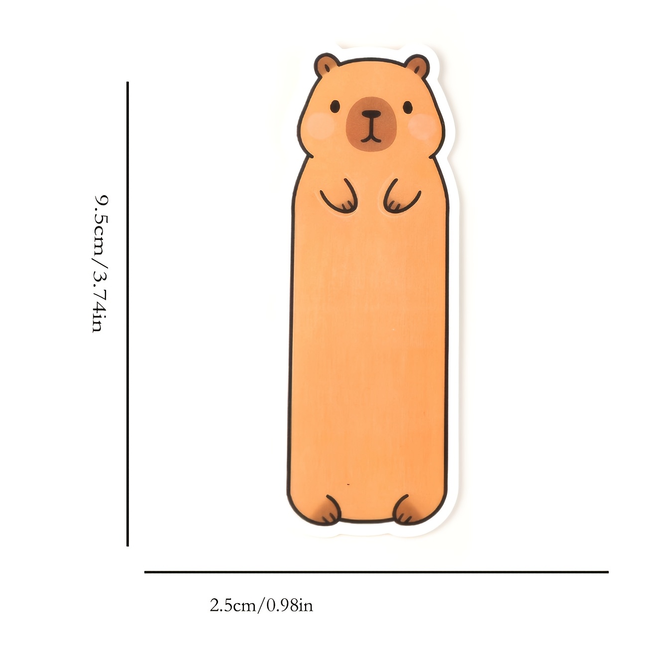 1 Capybara Water Squirrel Bookmark Set | Cute Book Gift, Ideal For Book Lovers And Book Clubs
