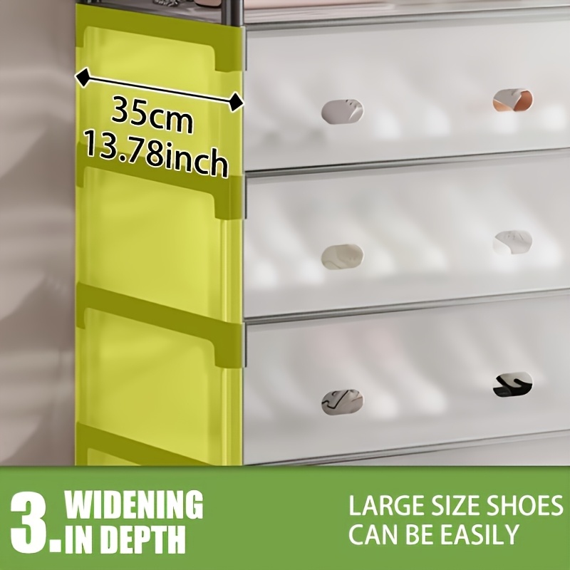 Floor-To-Ceiling Integrated Shoe Cabinet Shoe Rack, Multi-Layer Hat And Coat Rack, Household Entrance Dust-Proof Shoe Rack, Multi-Layer Household Entrance Storage Rack, Sturdy And Durable Shoe Rack, Dust-Proof Hat And Coat Rack