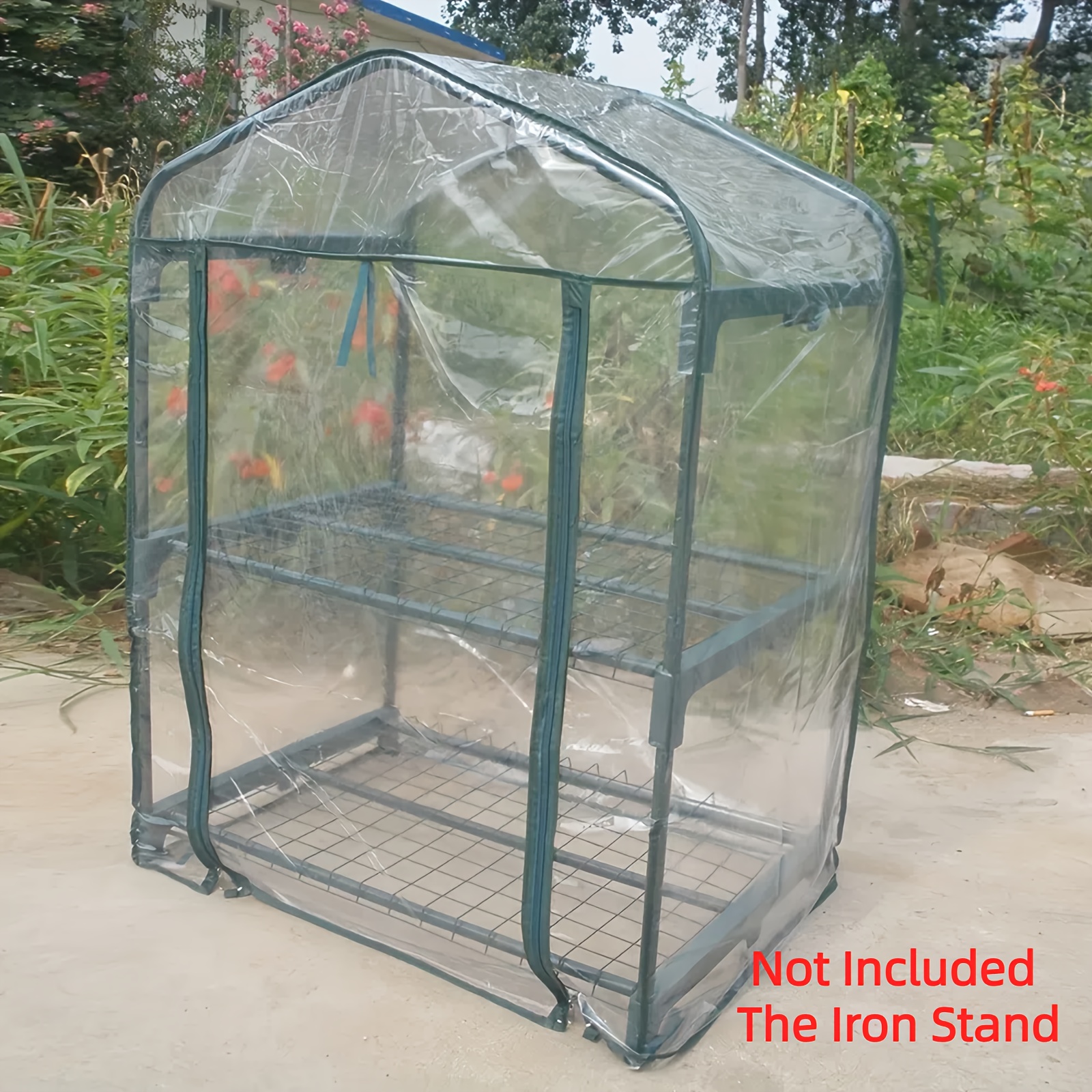

Portable Pvc Gardening For Plants ( Not Included The Iron Stand