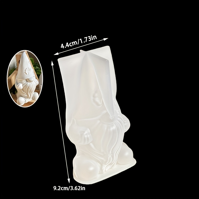 TEMU Resin Silicone Mould Christmas Dwarf Silicone Mould Dwarf Candle Mould Diy Cute Christmas Ornament Mould Christmas Gift Diy Plaster Resin Crafts