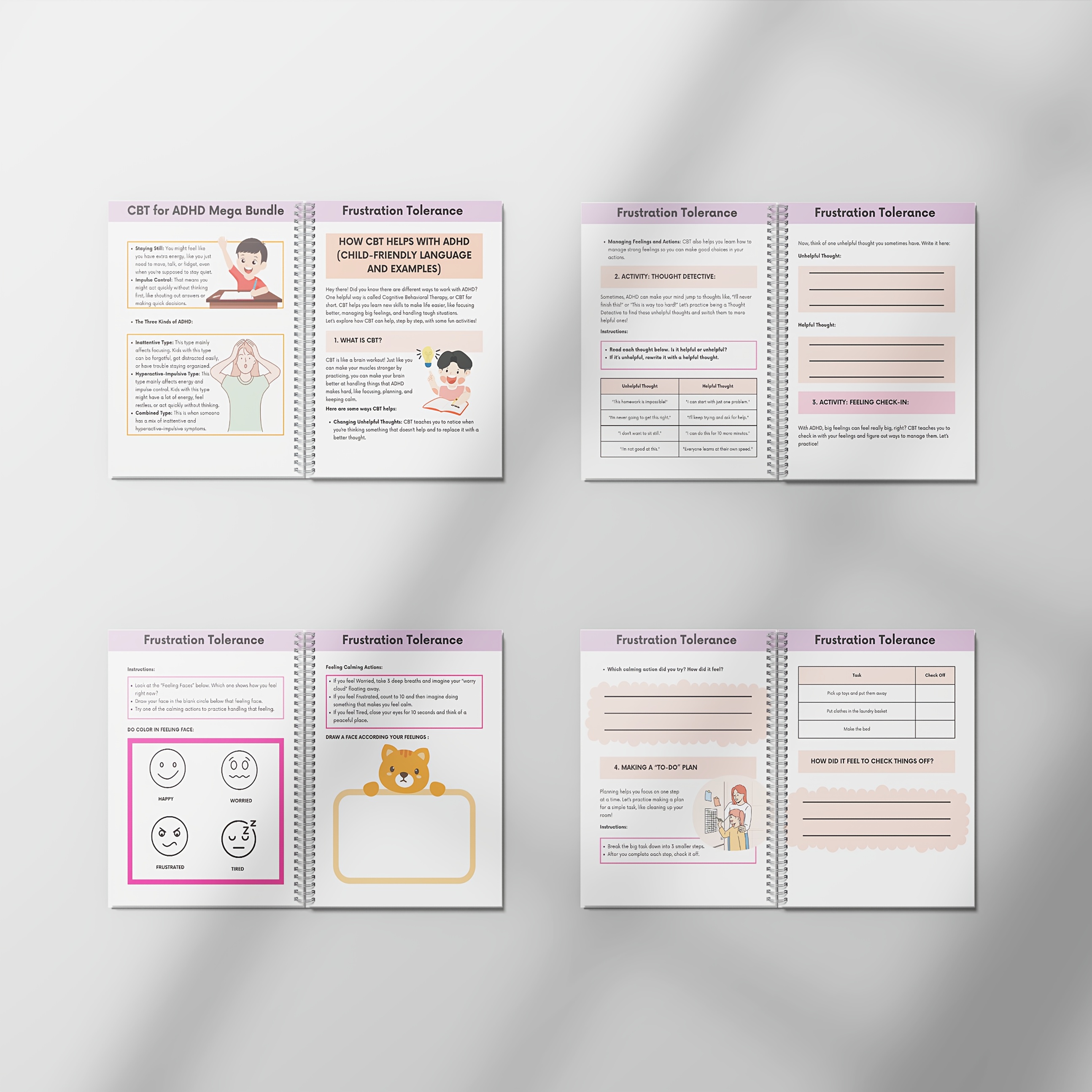 Interactive Focus & Organization Worksheets for Kids | Behavior Suppor ...
