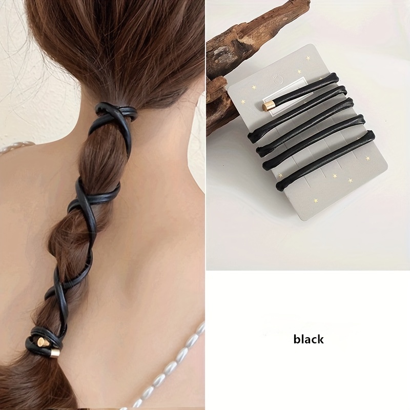 E-shop Geknotetes Stirnband, Damen Haarknoten, Gummi Haarband, High-End Low Ponytail Draht Stirnband, Haarband