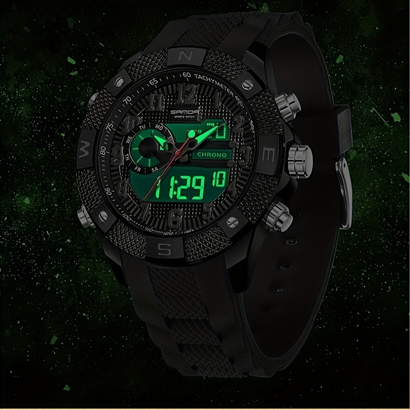 Sports Timer Wristwatch - W 200 S Green