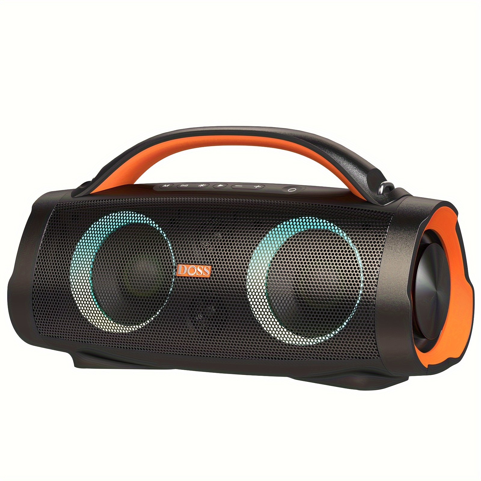 Doss 100w Outdoor Speaker Wireless 5.3 With , Rich , 20 Hours Playtime, 10400 Mah Power Bank, Mixed Color Party Light, Ipx6 Portable Speaker For Camping, Beach