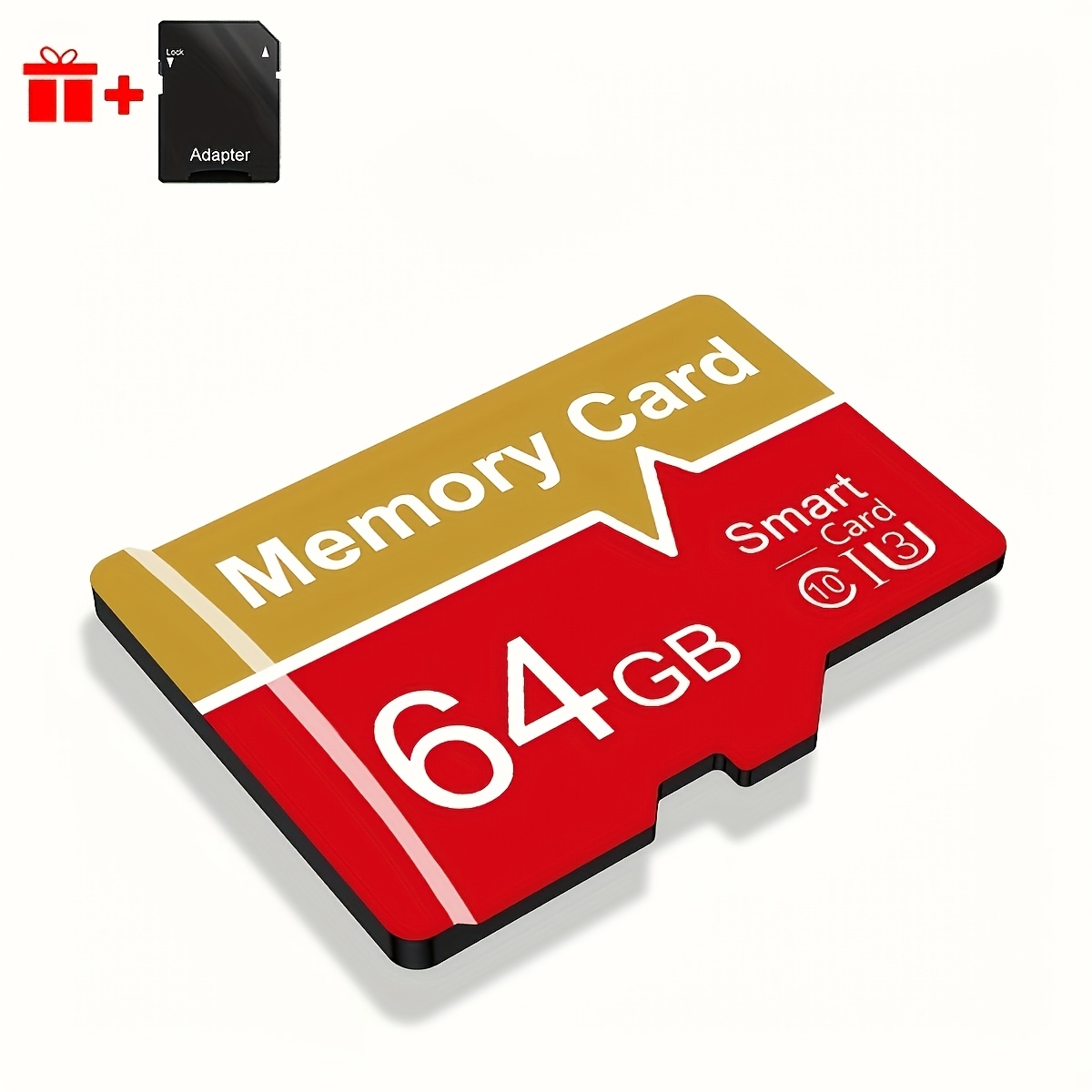 TEMU 1pc Tarjeta de Memoria 64GB 32GB 16GB 8GB con de Tarjetas y Adaptador, Tarjeta Micro TF de Velocidad 4GB 2GB 1GB, Tarjeta de Memoria A1 C10 TF
