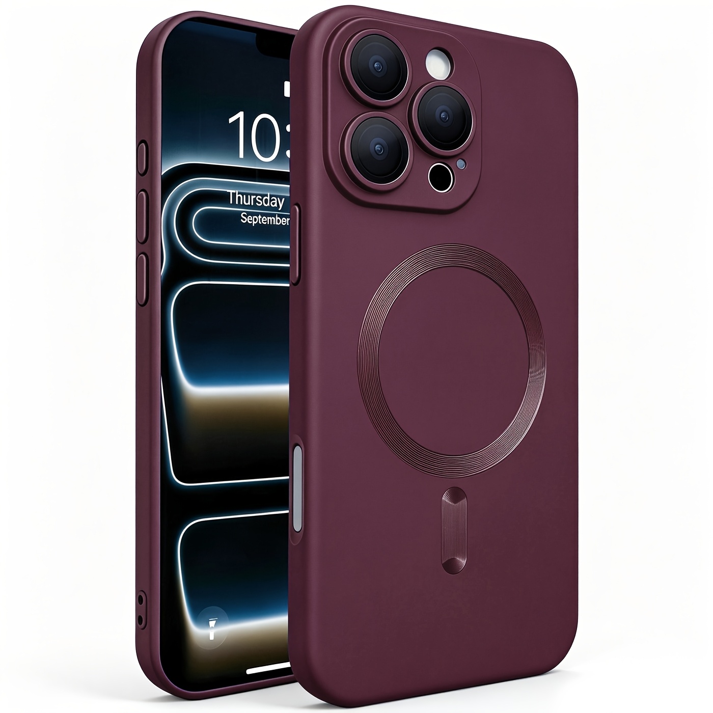 TEMU Phone Case - [luxury Magnetic Case] New Magnetic Solid Color Phone Case, Suitable For Iphone 18 Pro Max 18 Pro 17 Pro Max 17 17 17e 16e 16 15 14