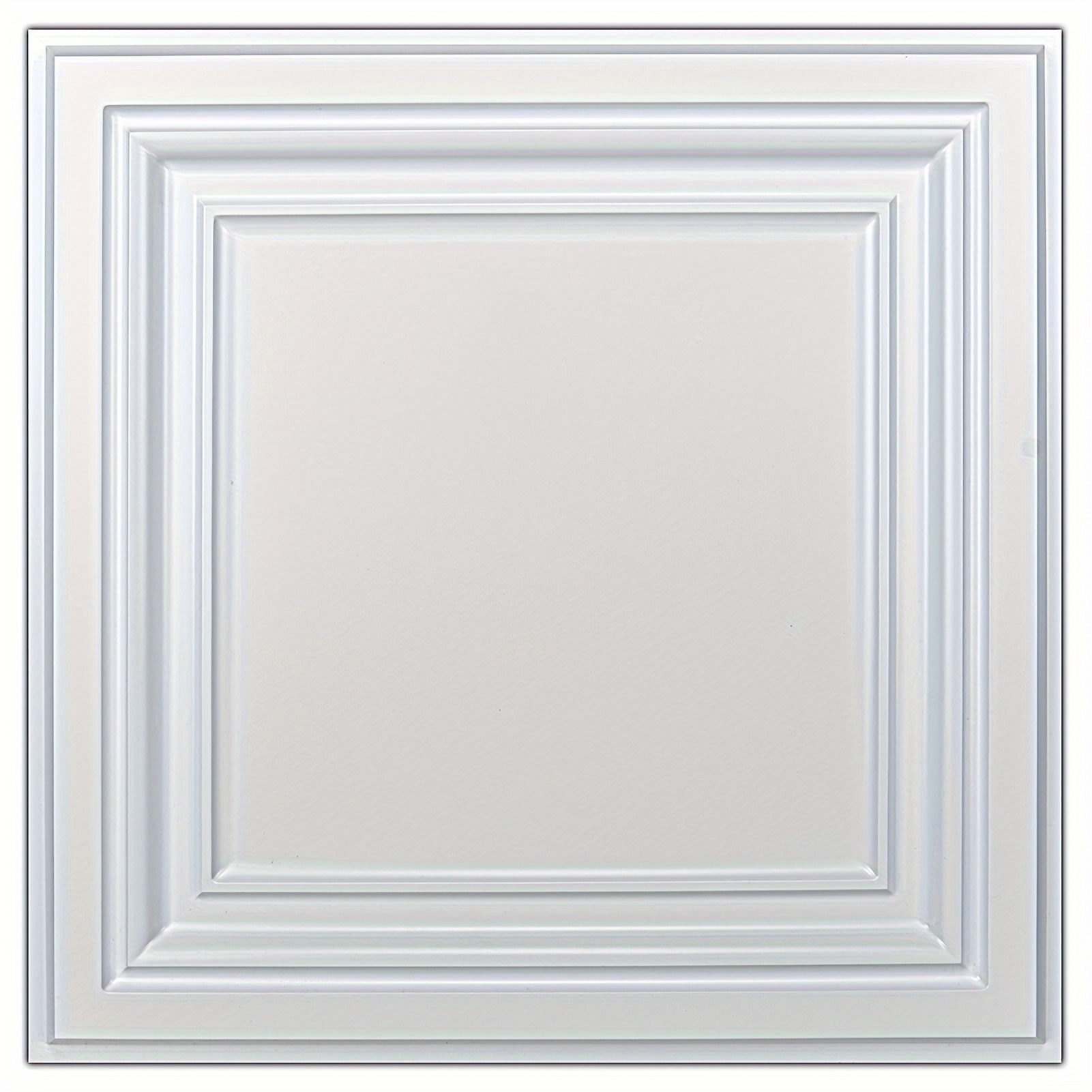 

Art3d 12-pack Pvc Ceiling Tiles, 24x24 In Plastic Sheet In White, 48 Sq.ft/case
