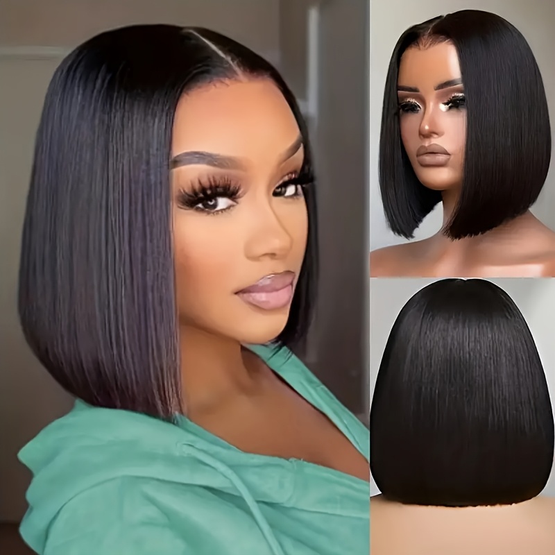 Short Bob Wig for Women, Mid-Length Cut Design, Suitable for Ladies, Looking, 30.48 cm Black Short Bob Wig, Perfect for Daily Wear, Role-Play, Outfit Matching, And Various Festivals