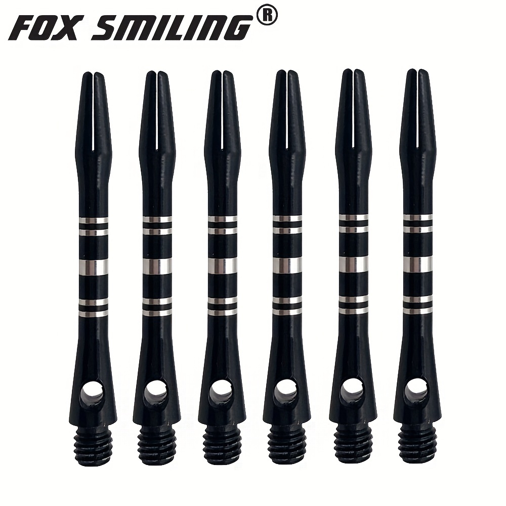 Fox Smiling-dardos profesionales de punta suave de hierro con eje de  aluminio, color plateado, azul, rojo, verde, amarillo, 18g, 3 unidades