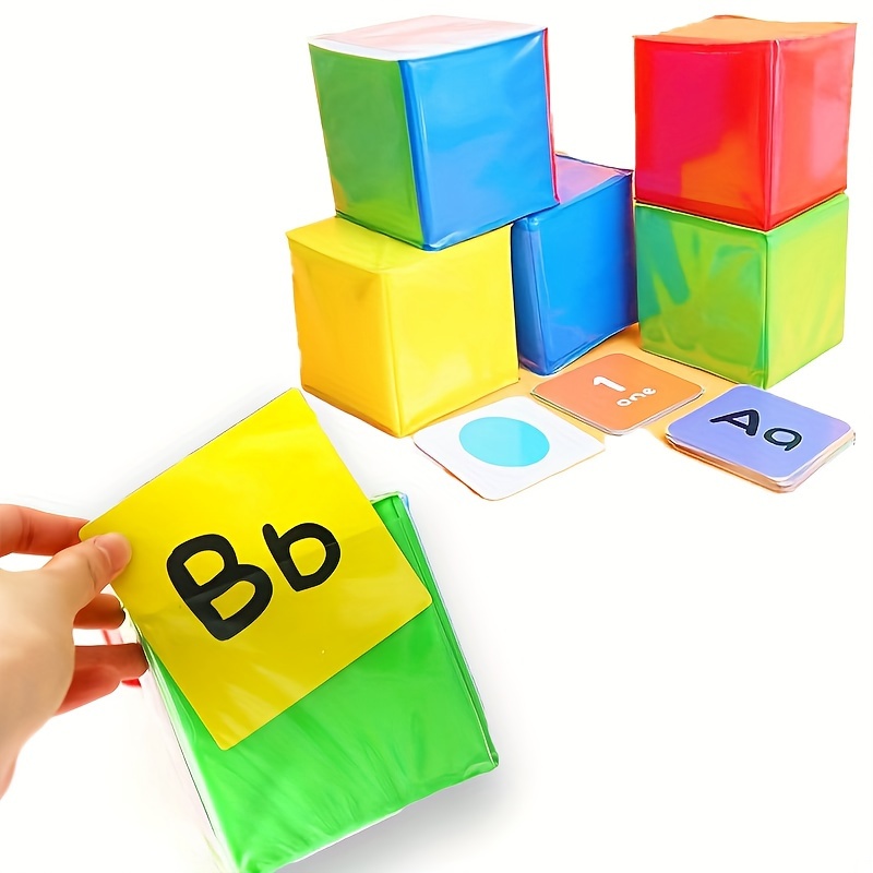 

Dice Teaching Aids With 6 Sides For Inserting Cards, Soft Classroom Interactive Game For Teachers