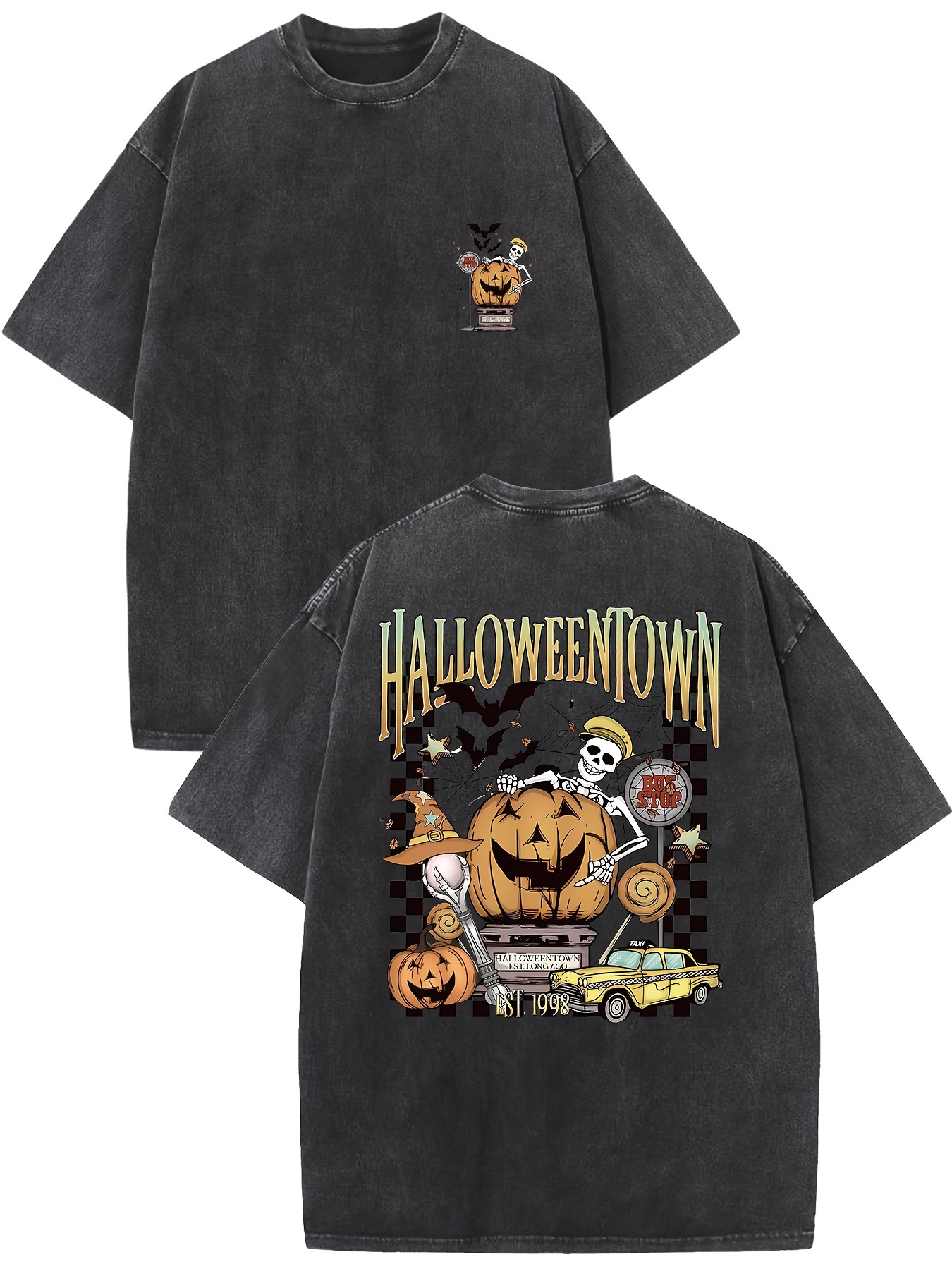 Vintage Large Graphic Happy deals Halloween Graphic T Shirt