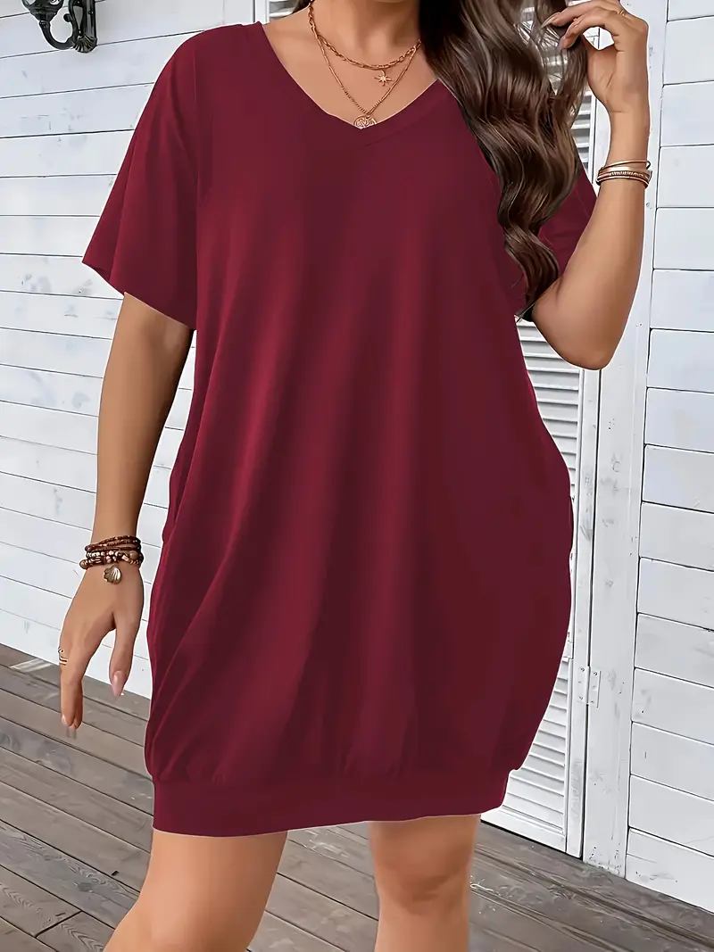 Elegant Solid Pocket V Neck Tops Elegant Solid Pocket V Neck Tops