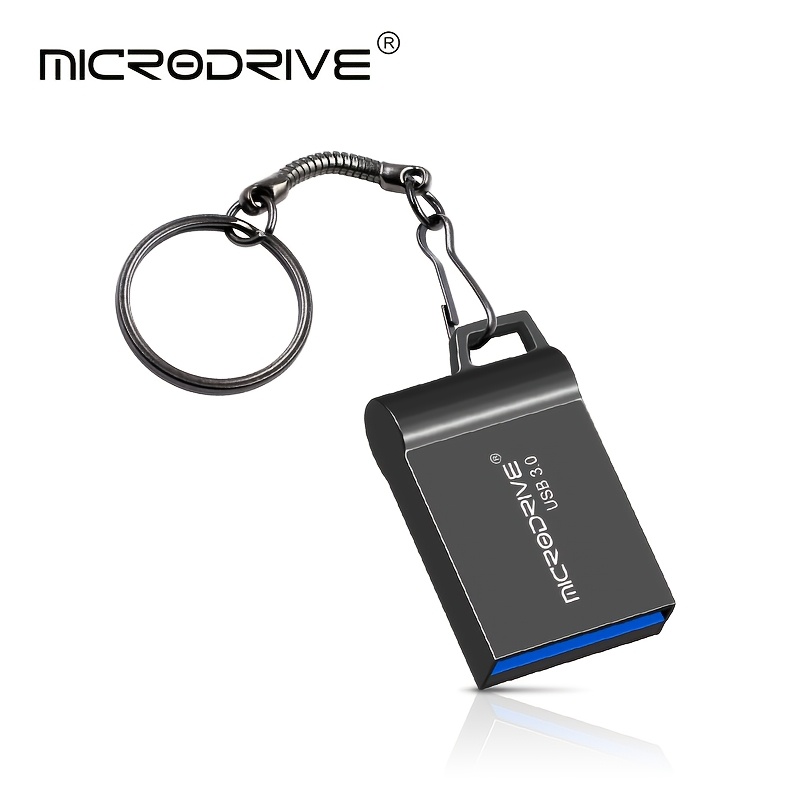 TEMU Disque de stockage MICRODRIVE N5 Mini USB 3.0 au design et minimaliste. Son boîtier est en métal durable, offrant des performances puissantes