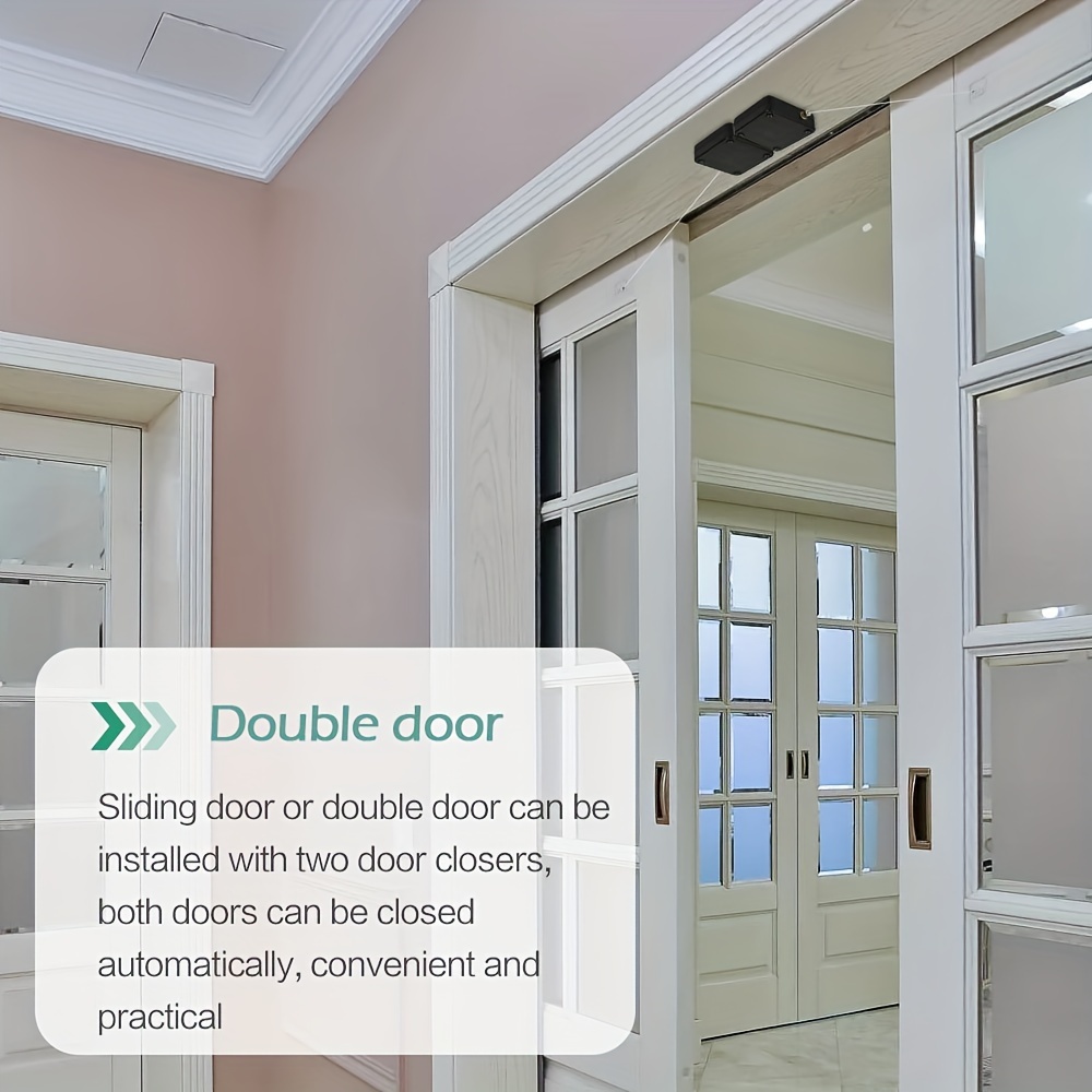 easy install automatic door closer with adjustable strength powder coated metal ideal for hotels restaurants offices details 8