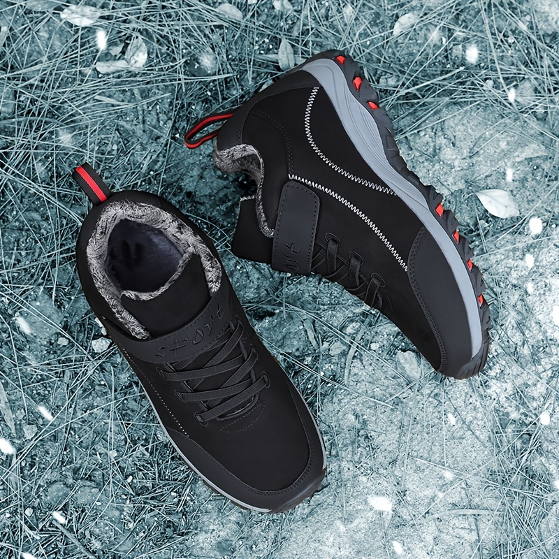 mens winter snow boots with plush non slip tpr sole heavy duty hiking ice traction large size 48 mens 16 warm ankle boots for ice climbing skiing outdoor activities   closure winter boots for men snow boots for men winter boots for women snow boots men bottes hiver homme mens snow boots winter clothes for men mens winter shoe mens winter clothes snow boots women men winter clothes bottes hiver hommes hiking boots for men winter Product details 4